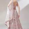 Rose Gold Sequins Net Lehenga Choli 5839 RoseGold 1